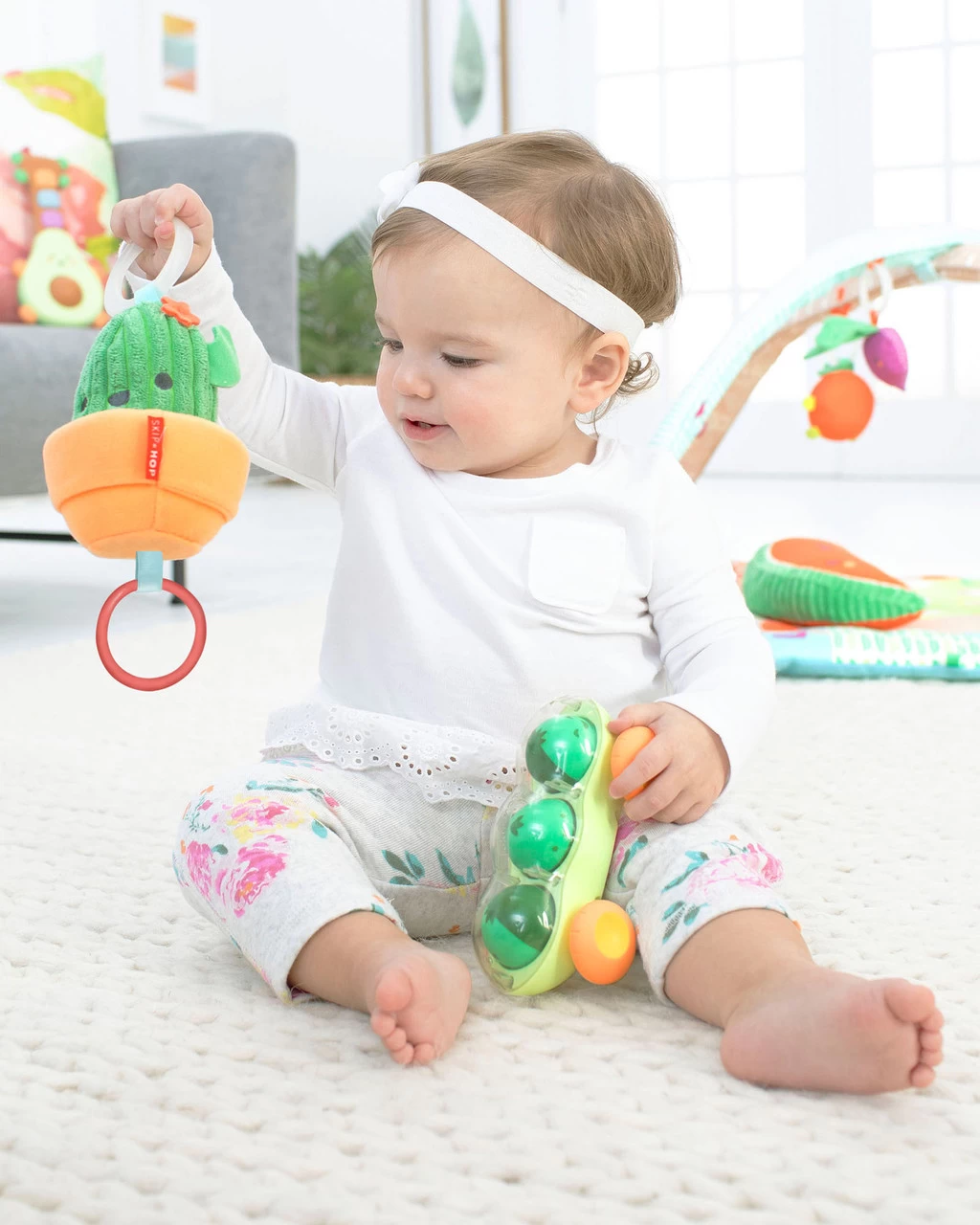 Skip Hop Farmstand Jitter Cactus Stroller Toy - Image 8