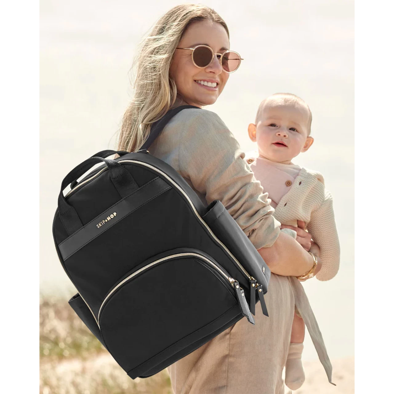 Skip Hop Go Envi Lux Nappy Backpack - Black - Image 12