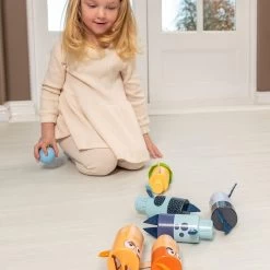 Bluey Wooden Character Skittles Set