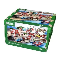 BRIO Deluxe Train Railway Set - 87 Pcs