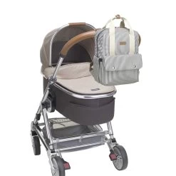 Babymel Georgi Eco Convertible Nappy Backpack - Navy Stripes