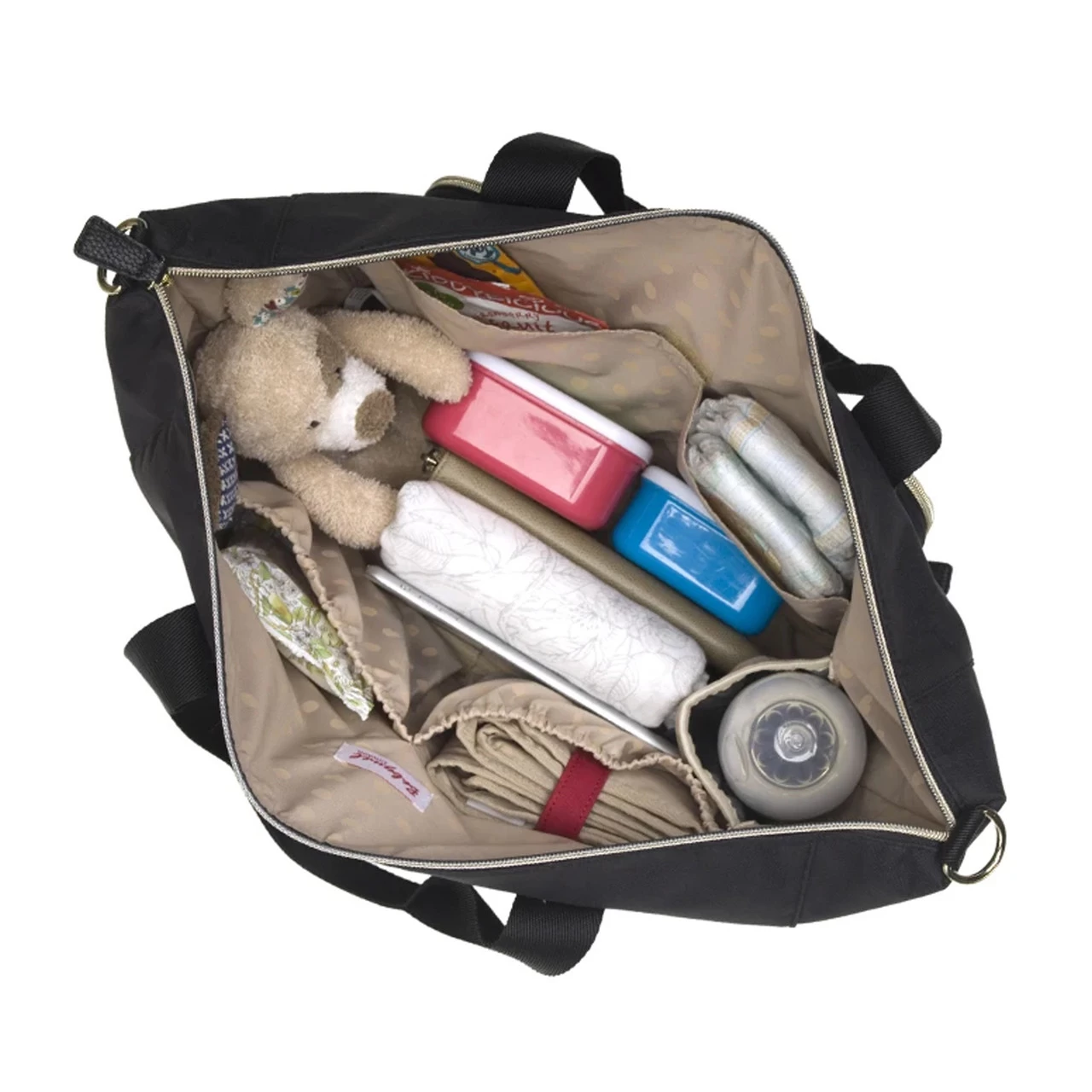 Babymel Amber Nappy Bag Tote - Black