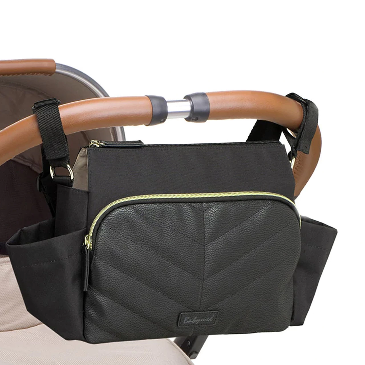 Babymel Amber Stroller Bag - Black - Image 7