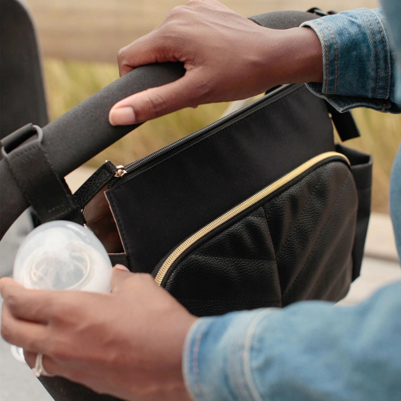 Babymel Amber Stroller Bag - Black