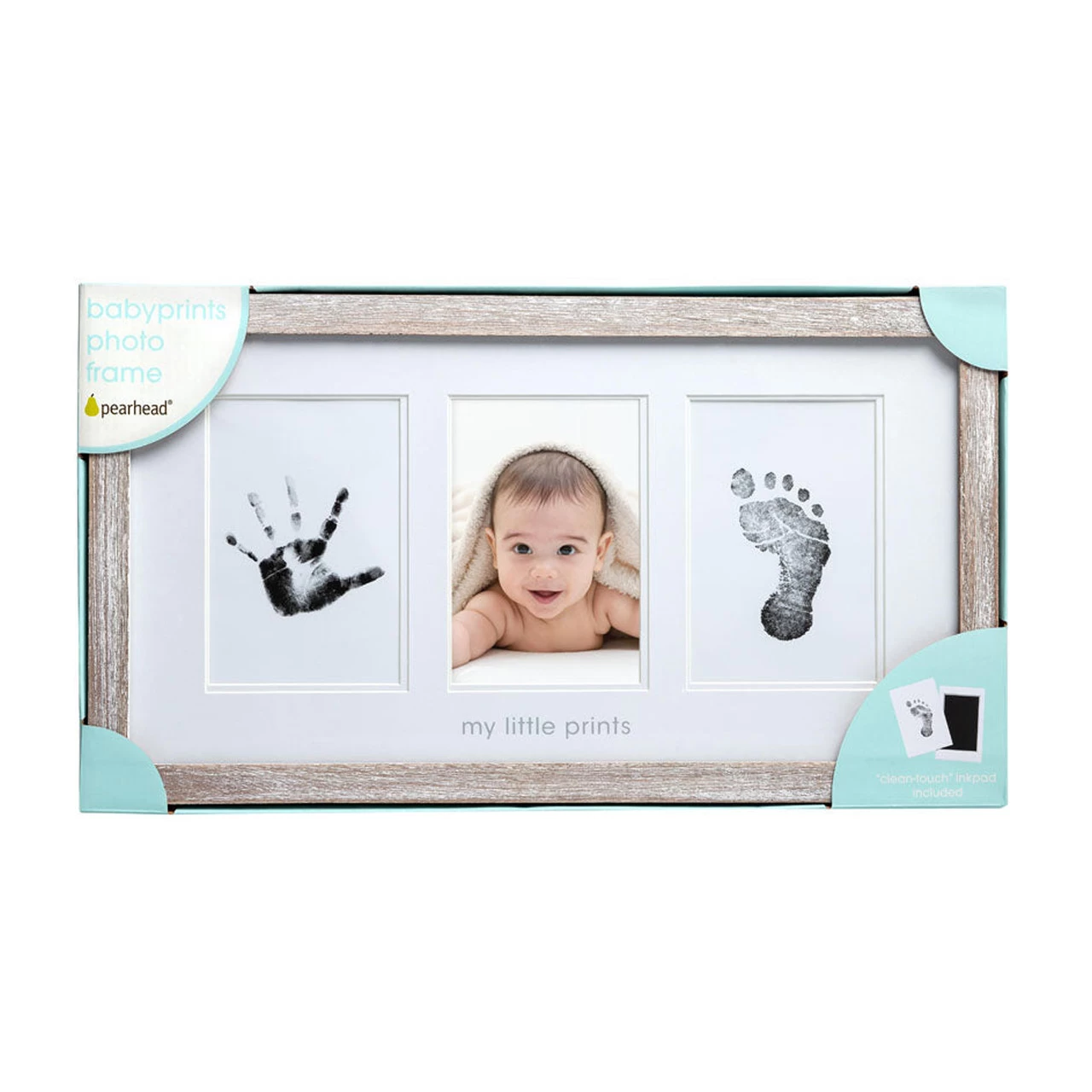 Pearhead Babyprints Rustic Frame