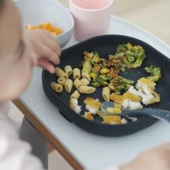 Beaba 4 Piece Silicone Suction Meal Set - Night Blue