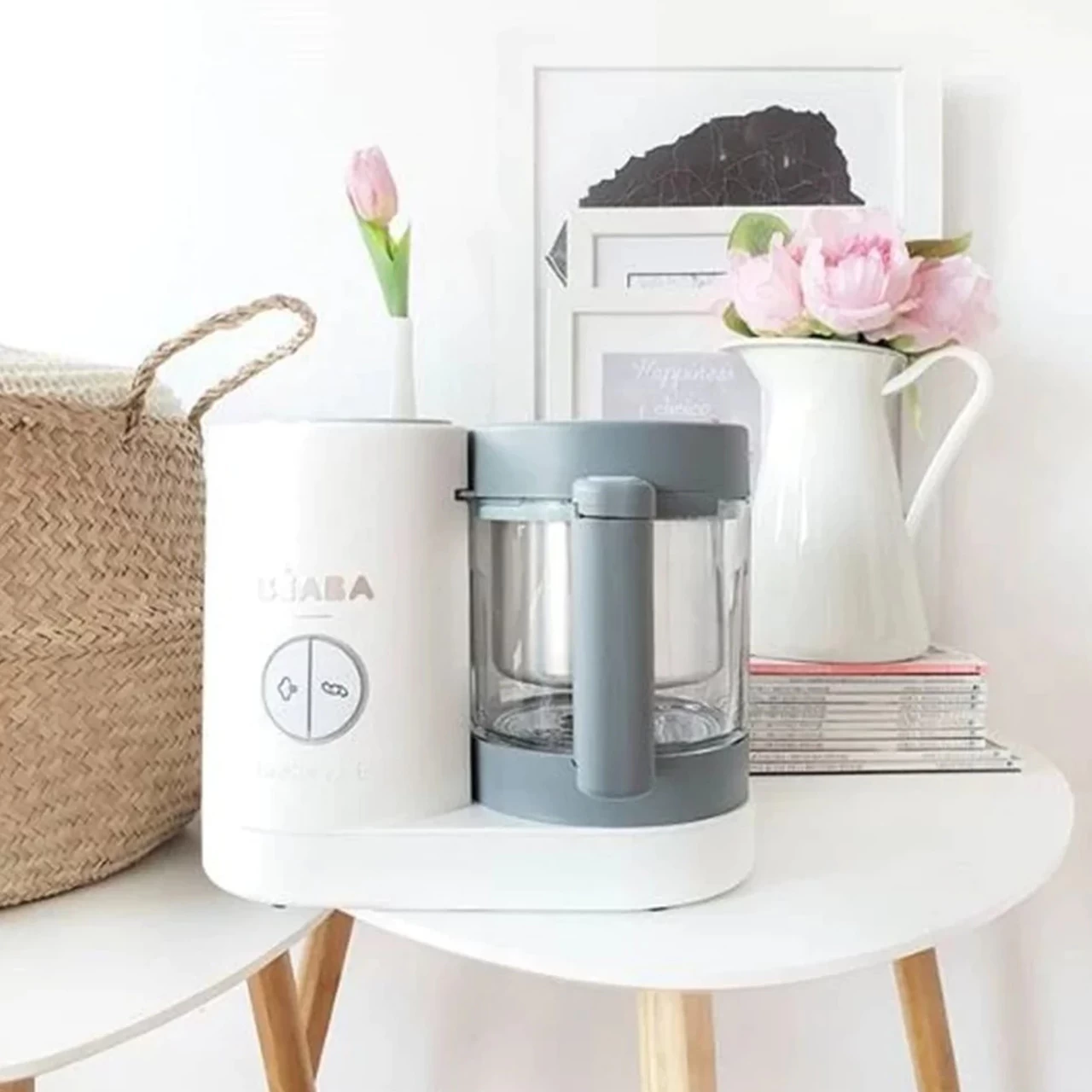 Beaba Babycook Neo Baby Food Processor - White/Grey - Image 4