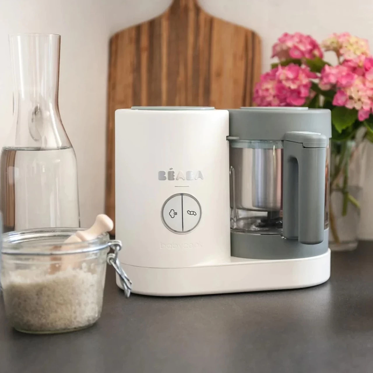 Beaba Babycook Neo Baby Food Processor - White/Grey - Image 6