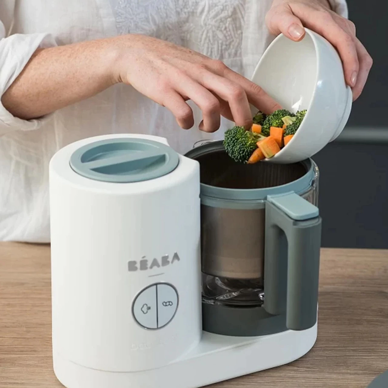 Beaba Babycook Neo Baby Food Processor - White/Grey - Image 8