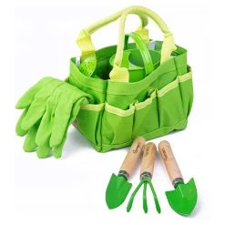 Bigjigs Toys Small Tote Bag With Garden Tools