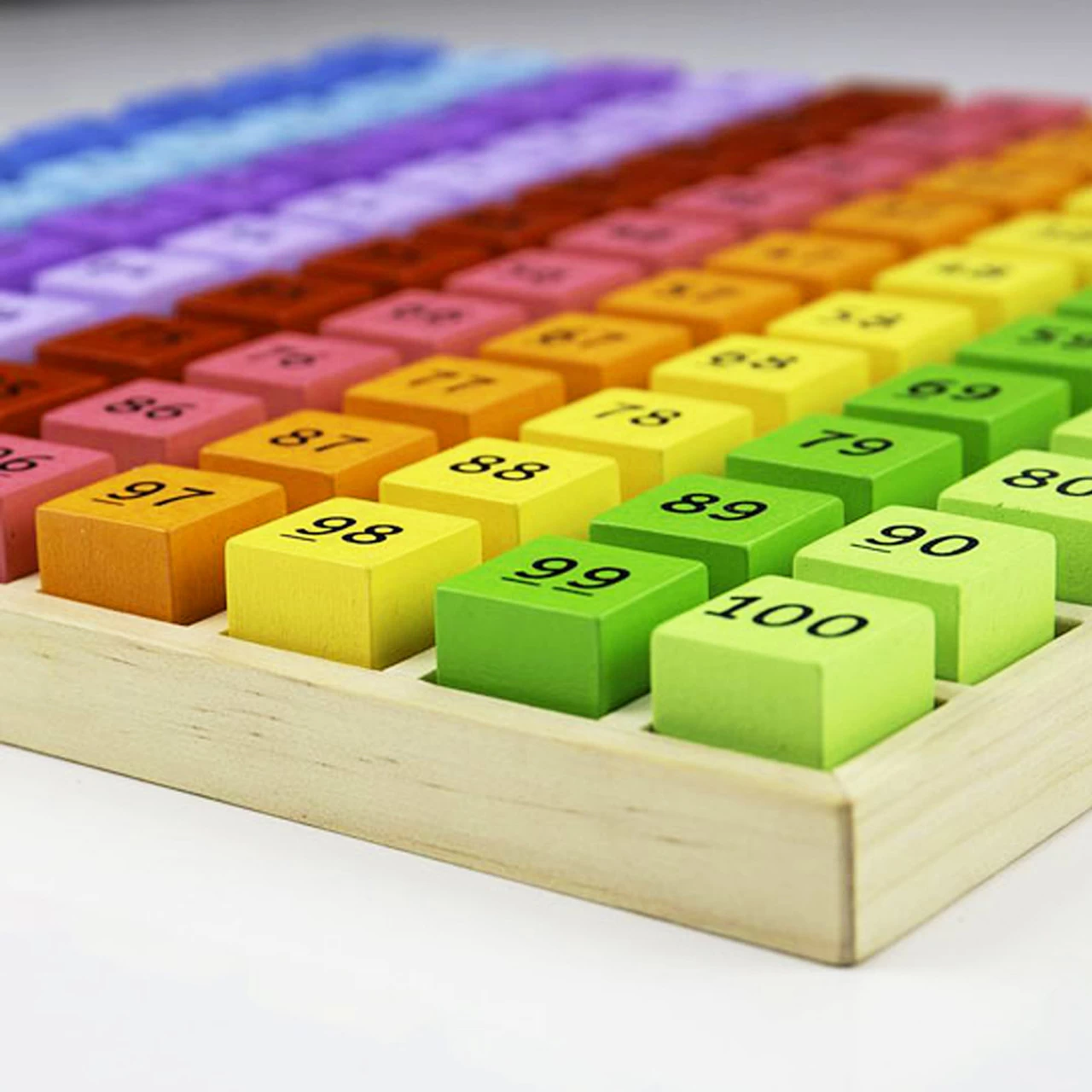 Bigjigs Toys Wooden Number Tray - Image 3