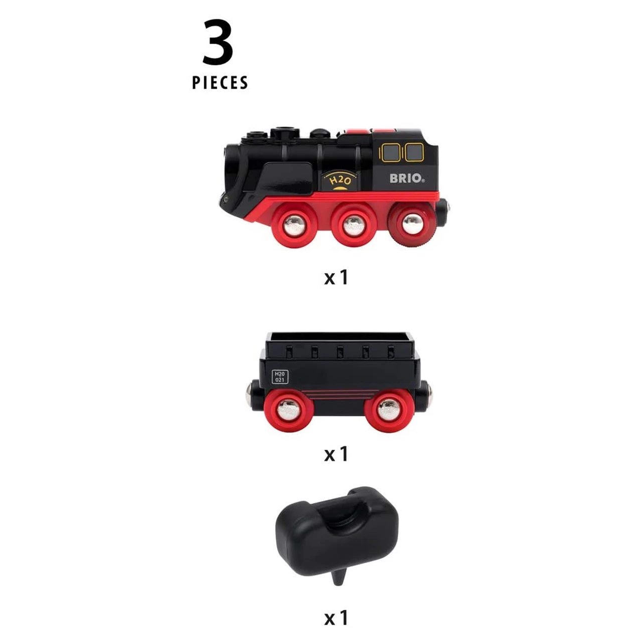Brio Steaming Train - 3pc - Image 3