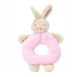 Bunnies By The Bay Bunny Ring Rattle - Pink