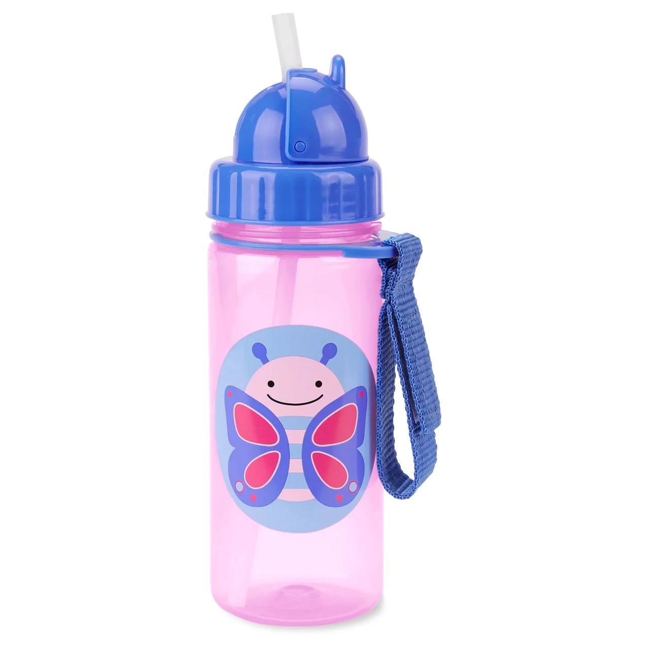 Skip Hop Straw Water Bottle - Butterfly