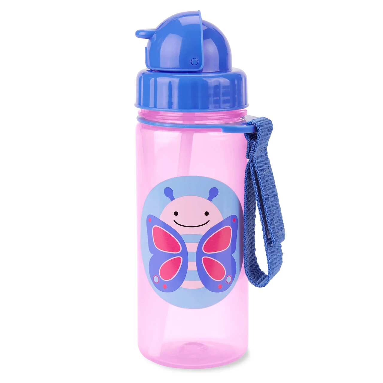 Skip Hop Straw Water Bottle - Butterfly - Image 2