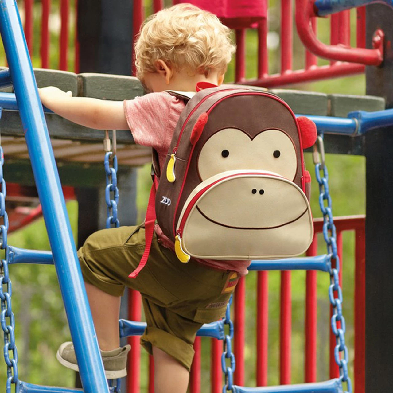Skip Hop Zoo Kids Backpack - Monkey - Image 2