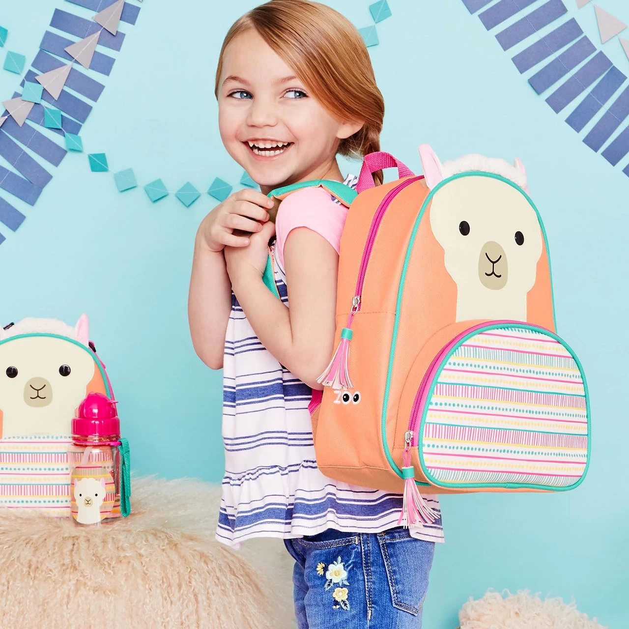 Skip Hop Zoo Kids Backpack - Llama - Image 3