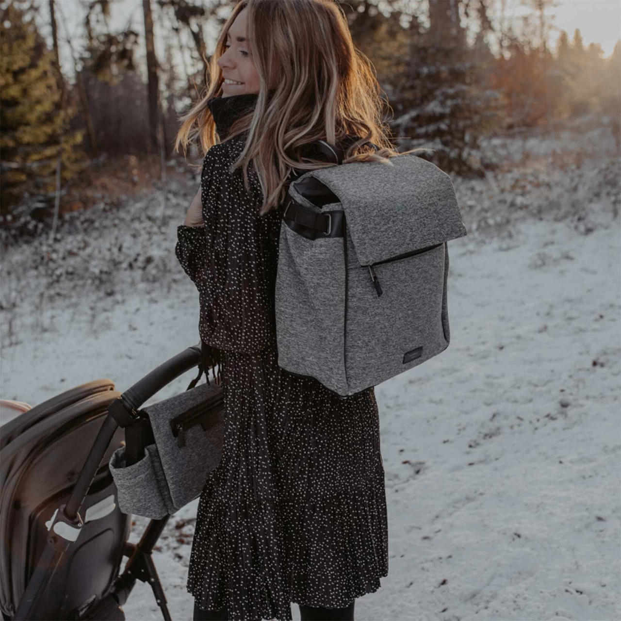 Storksak St James Nappy Bag Backpack - Scuba Grey - Image 5