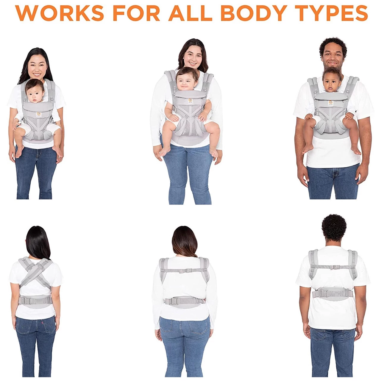 Ergobaby Omni 360 Cool Air Mesh Baby Carrier - Lilac Grey