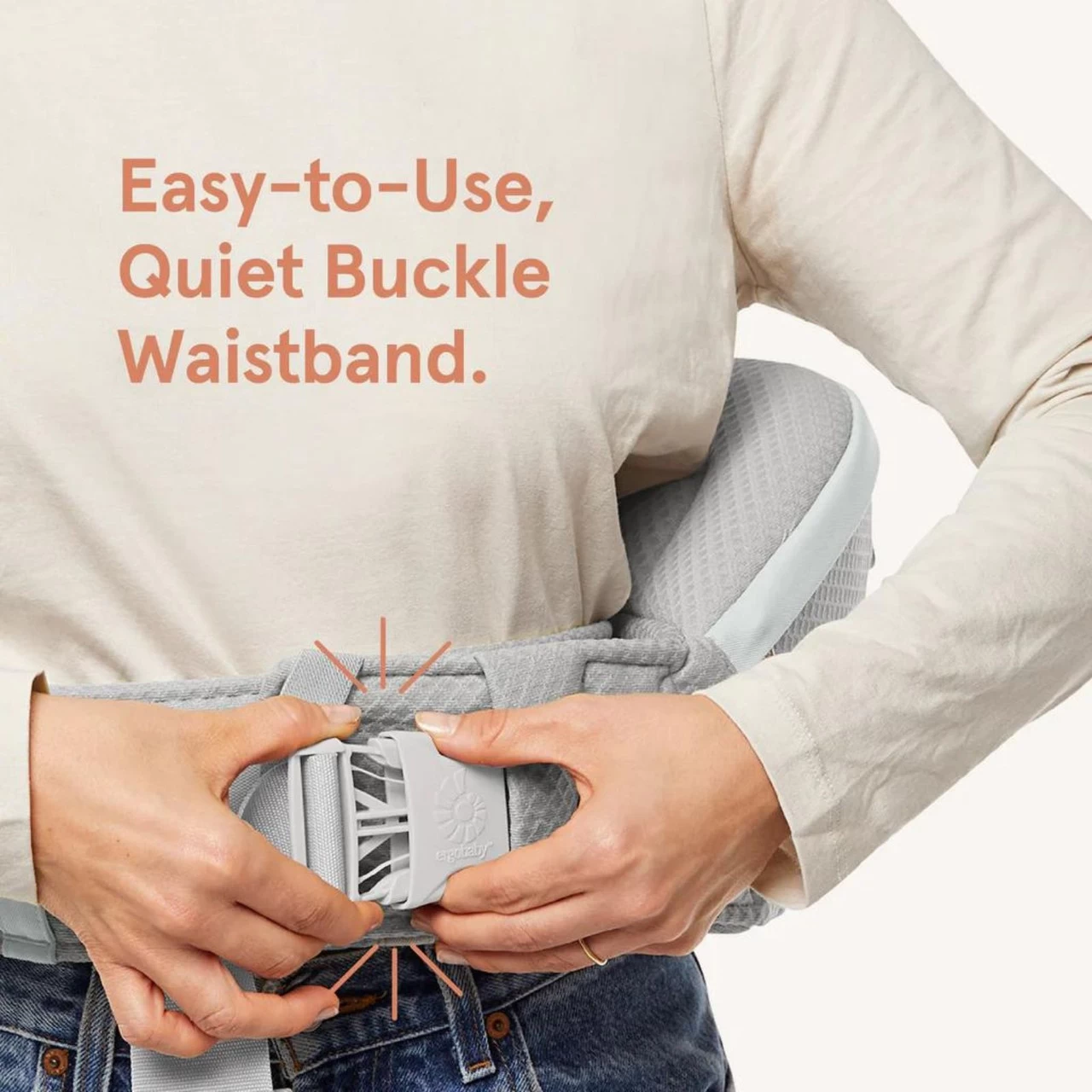 Ergobaby Alta Hip Seat Baby Carrier - Pearl Grey - Image 13