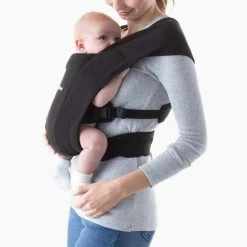 Ergobaby Embrace Soft Knit Newborn Carrier - Pure Black