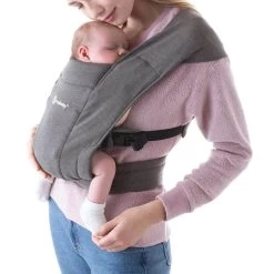 Ergobaby Embrace Soft Knit Newborn Carrier - Heather Grey