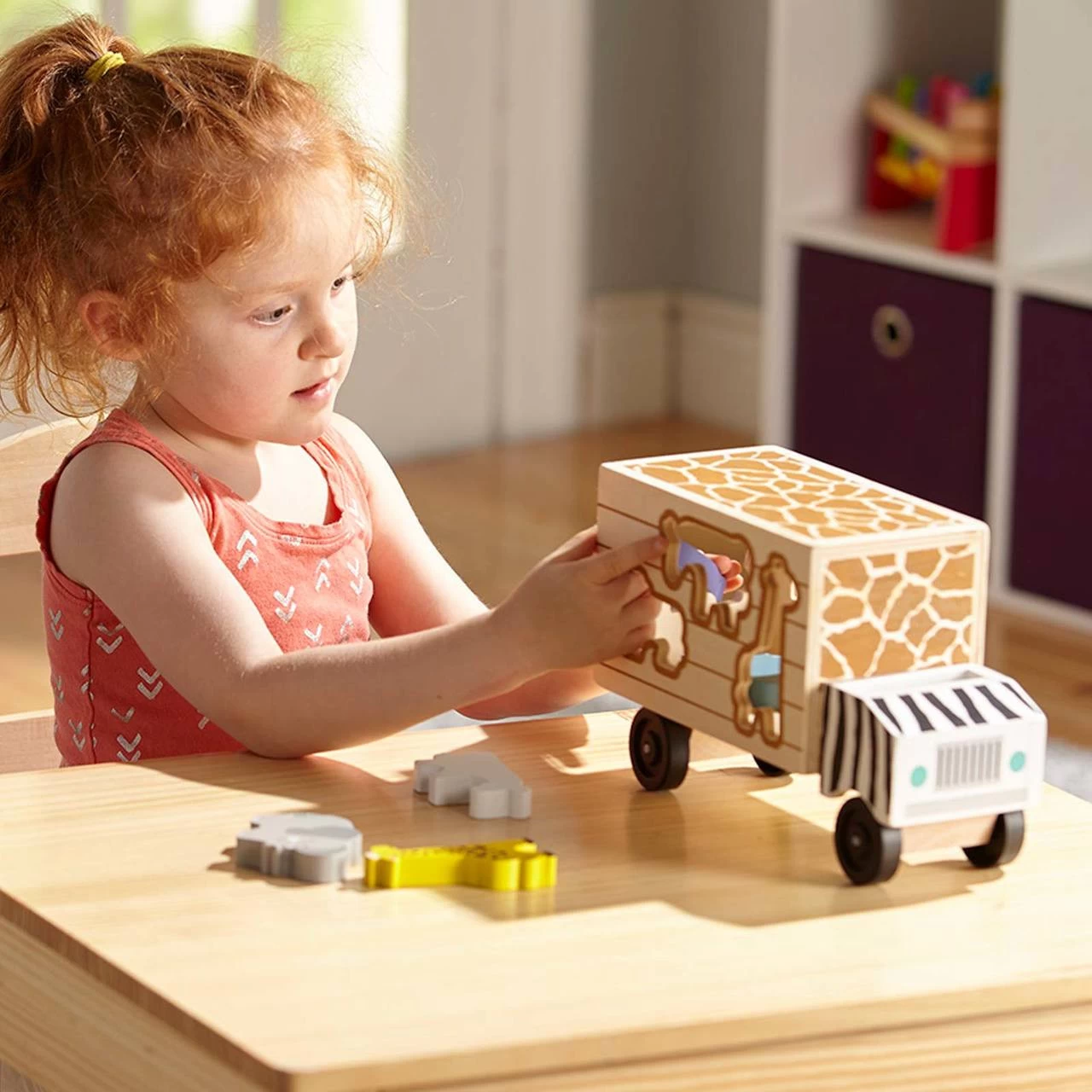 Melissa And Doug Melissa & Doug Animal Rescue Shape Sorting Truck - Image 4