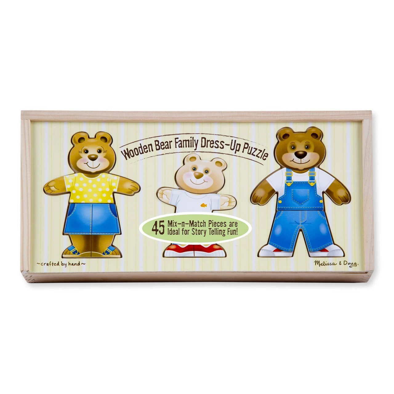 Melissa And Doug Melissa & Doug Mix 'n Match Wooden Bear Family Dress-Up