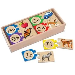 Melissa And Doug Melissa & Doug Self-Correcting Alphabet Puzzle Cards