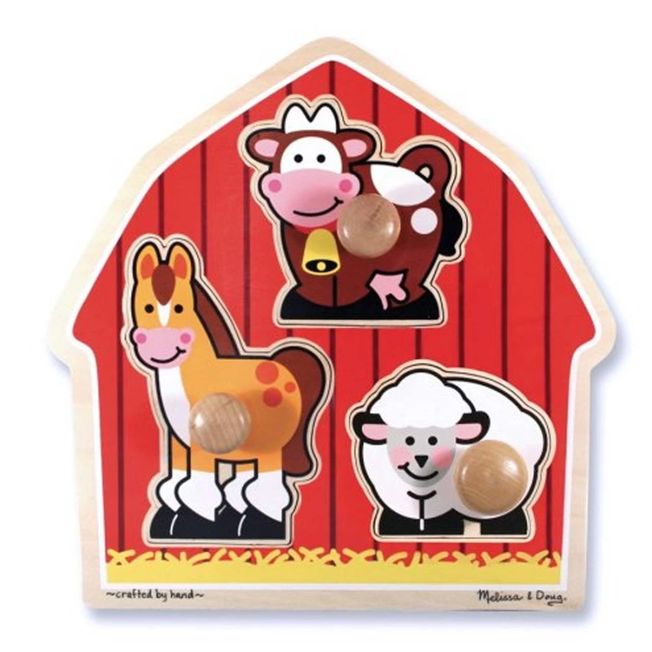 Melissa And Doug Melissa & Doug 3 Piece Knob Puzzle - Image 3
