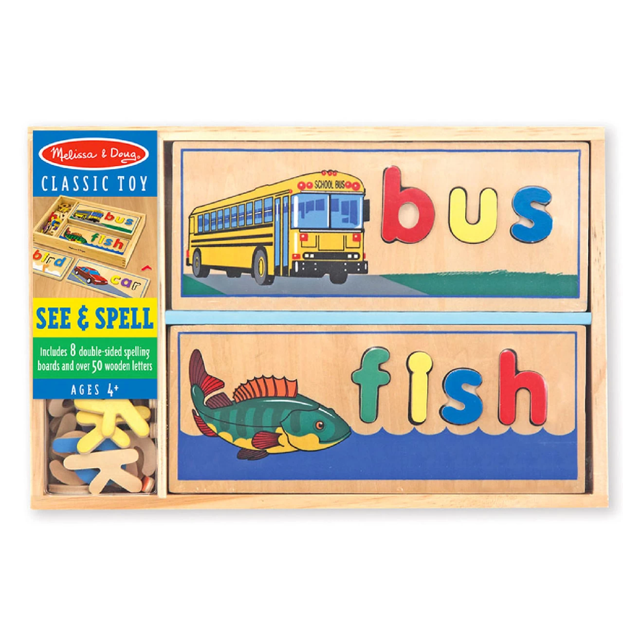 Melissa And Doug Melissa & Doug See & Spell Wooden Boards - Image 2