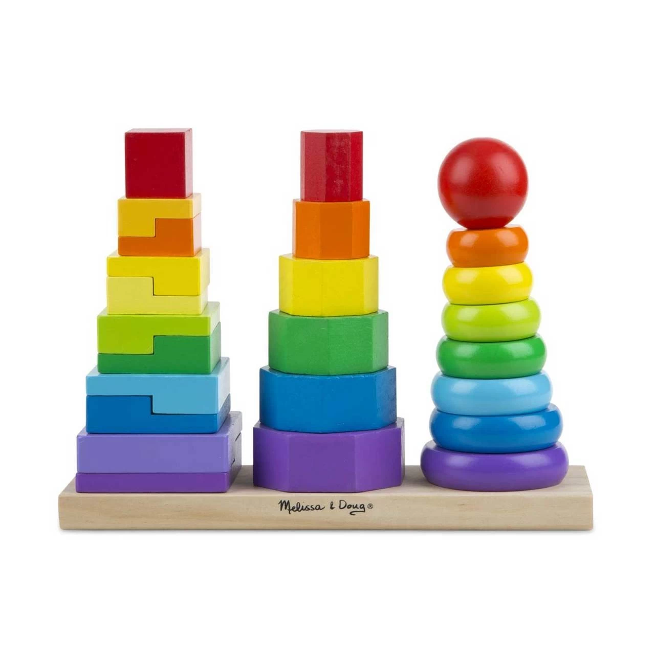 Melissa And Doug Melissa & Doug Geometric Stacker - Image 4