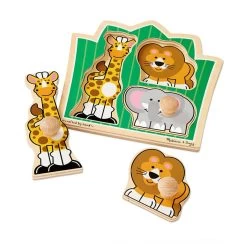 Melissa And Doug Melissa & Doug 3 Piece Knob Puzzle