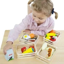 Melissa And Doug Melissa & Doug 21 Piece Wooden Food Groups