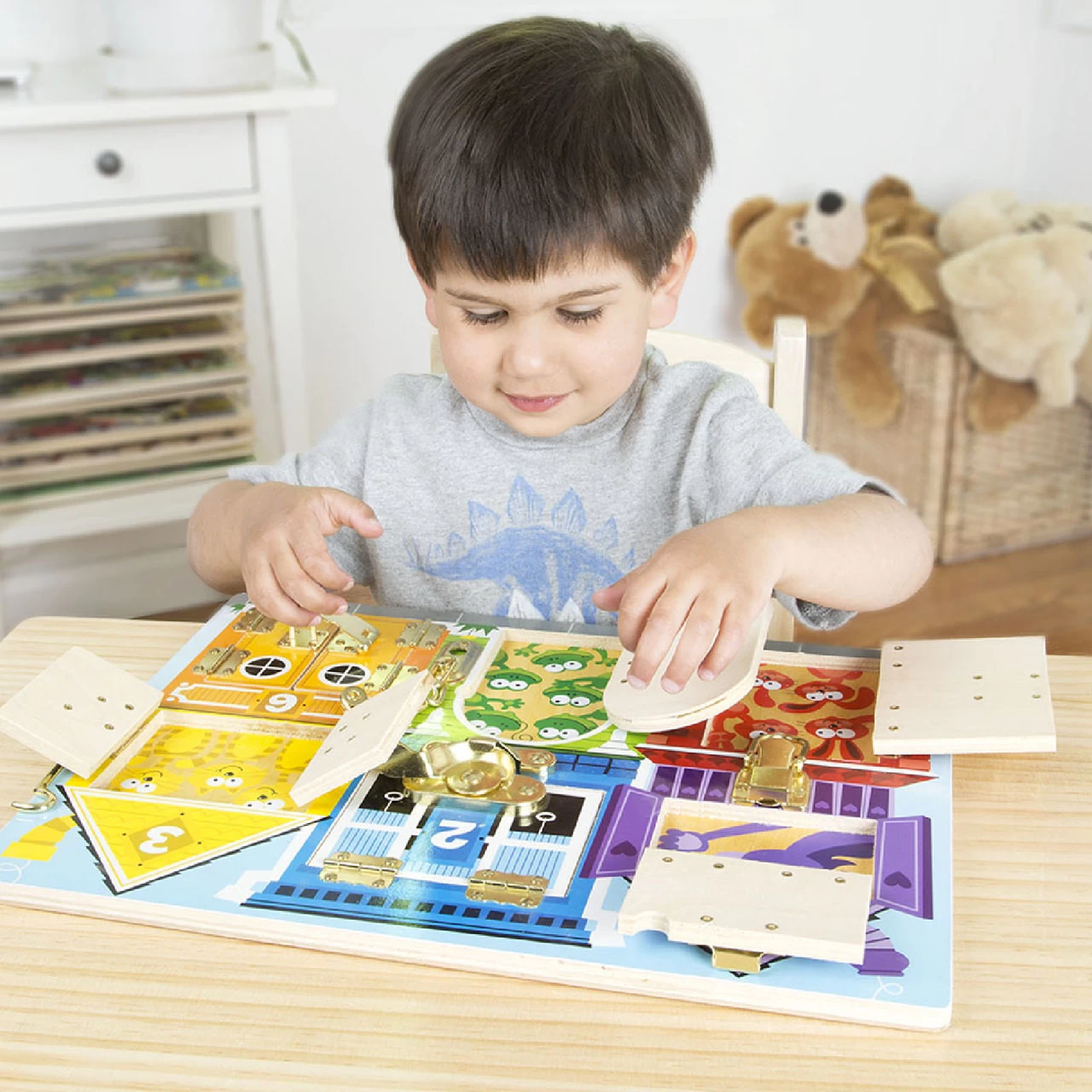 Melissa And Doug Melissa & Doug Wooden Latches Board - Image 3