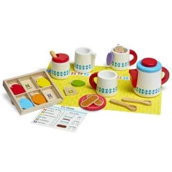 Melissa And Doug Melissa & Doug Wooden Steep & Serve Tea Set