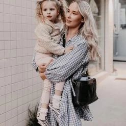 OiOi Faux Leather Stroller Organiser - Black