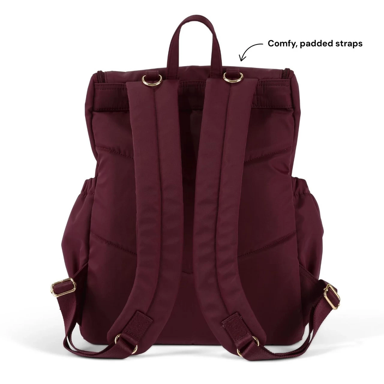 OiOi Nylon Nappy Backpack - Mulberry - Image 3