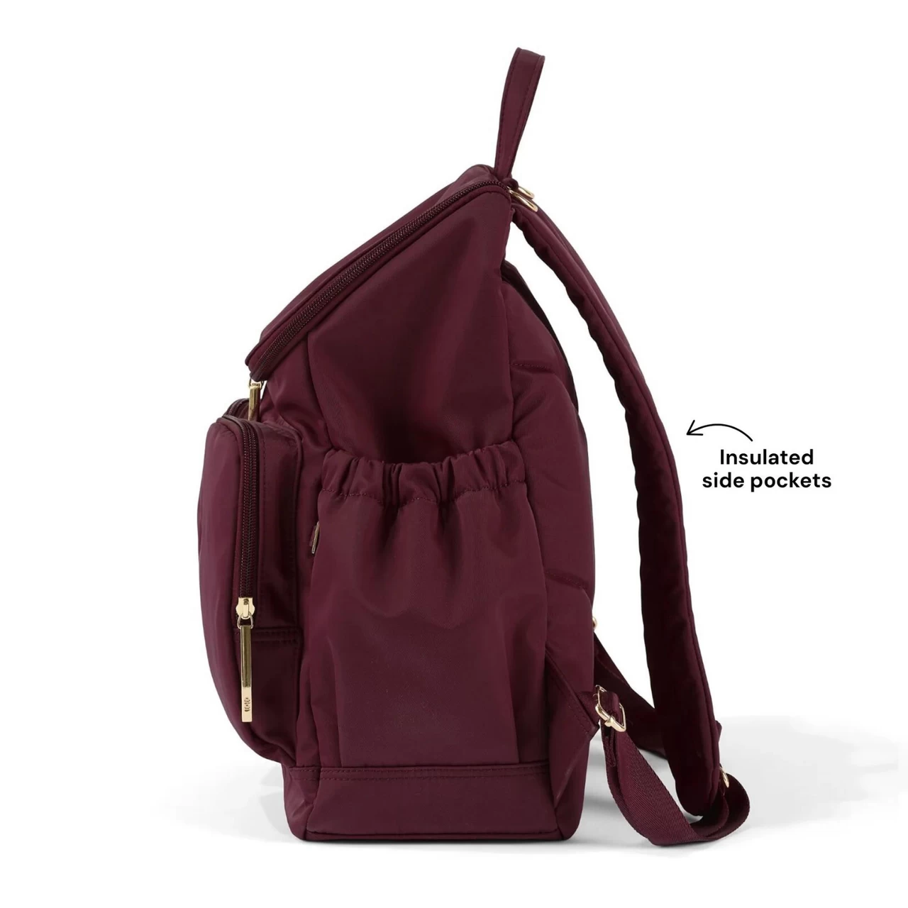 OiOi Nylon Nappy Backpack - Mulberry - Image 9