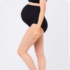 Ripe Maternity High Waisted Seamless Briefs - Black