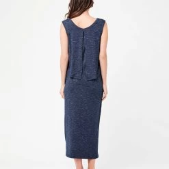 Ripe Maternity Nursing Swing Back Maxi Dress - Blue