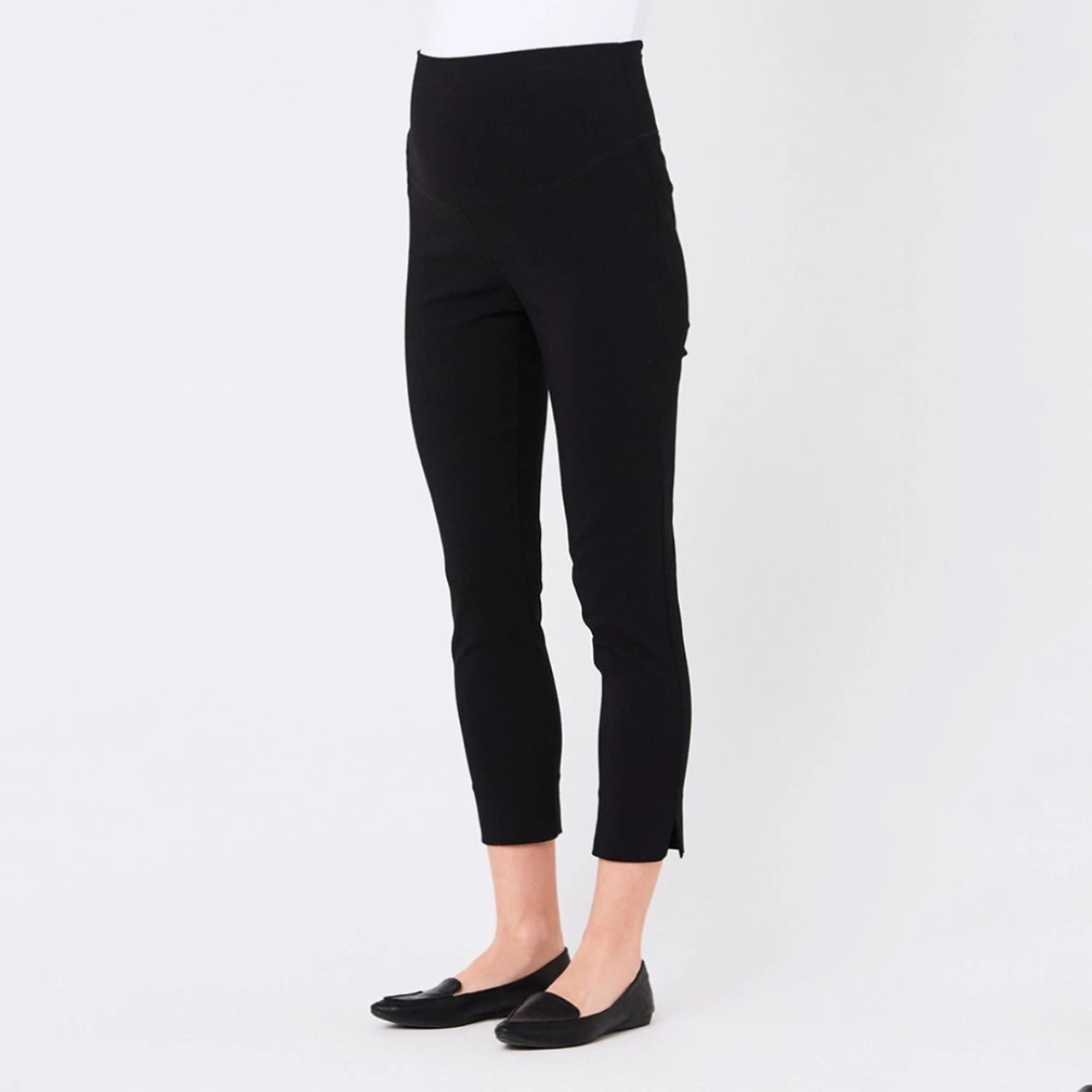 Ripe Maternity Suzie Stretchy Capri Pants - Black - Image 5