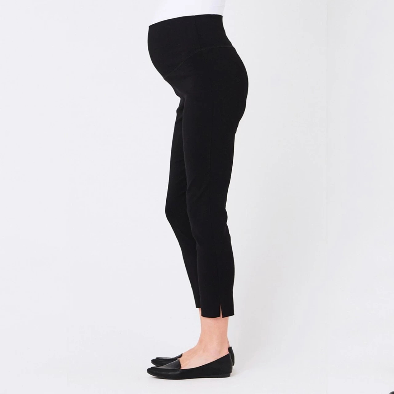 Ripe Maternity Suzie Stretchy Capri Pants - Black - Image 3