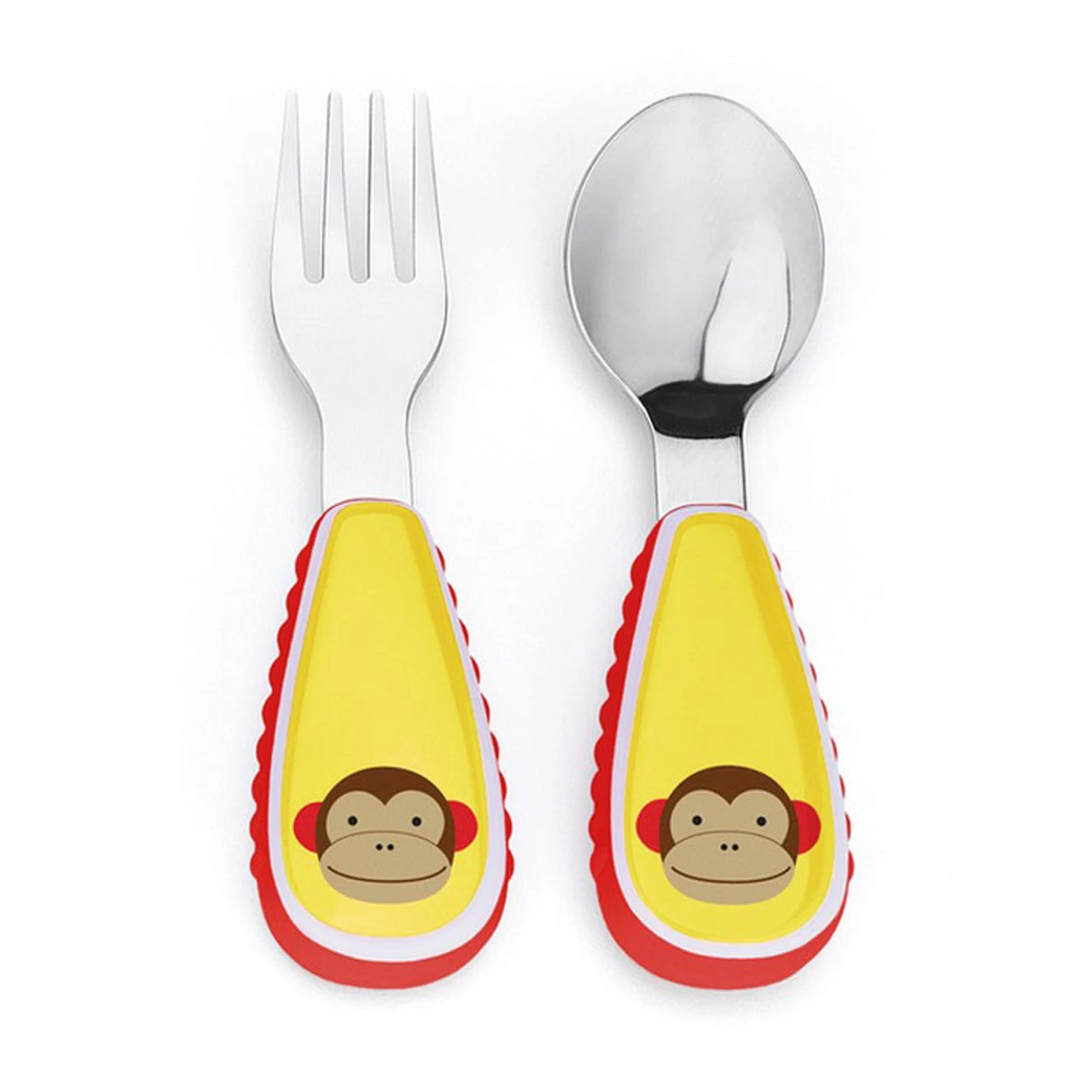 Skip Hop Zoo Fork & Spoon Utensil Set - Monkey