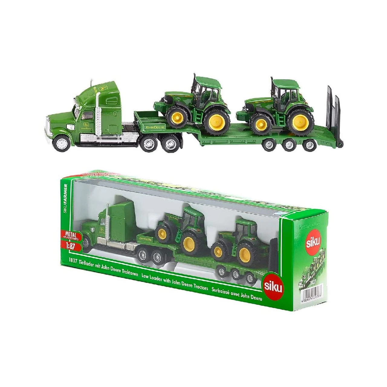 Siku Low Loader With John Deere Tractor - Image 2