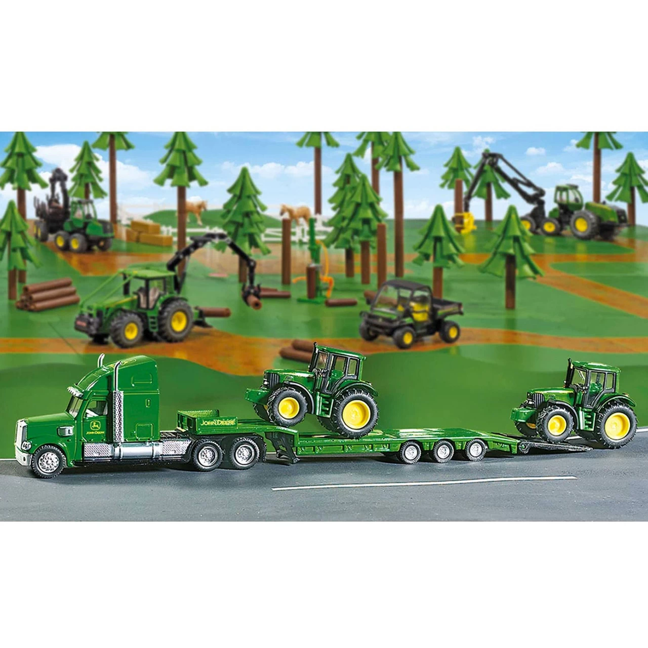 Siku Low Loader With John Deere Tractor - Image 3