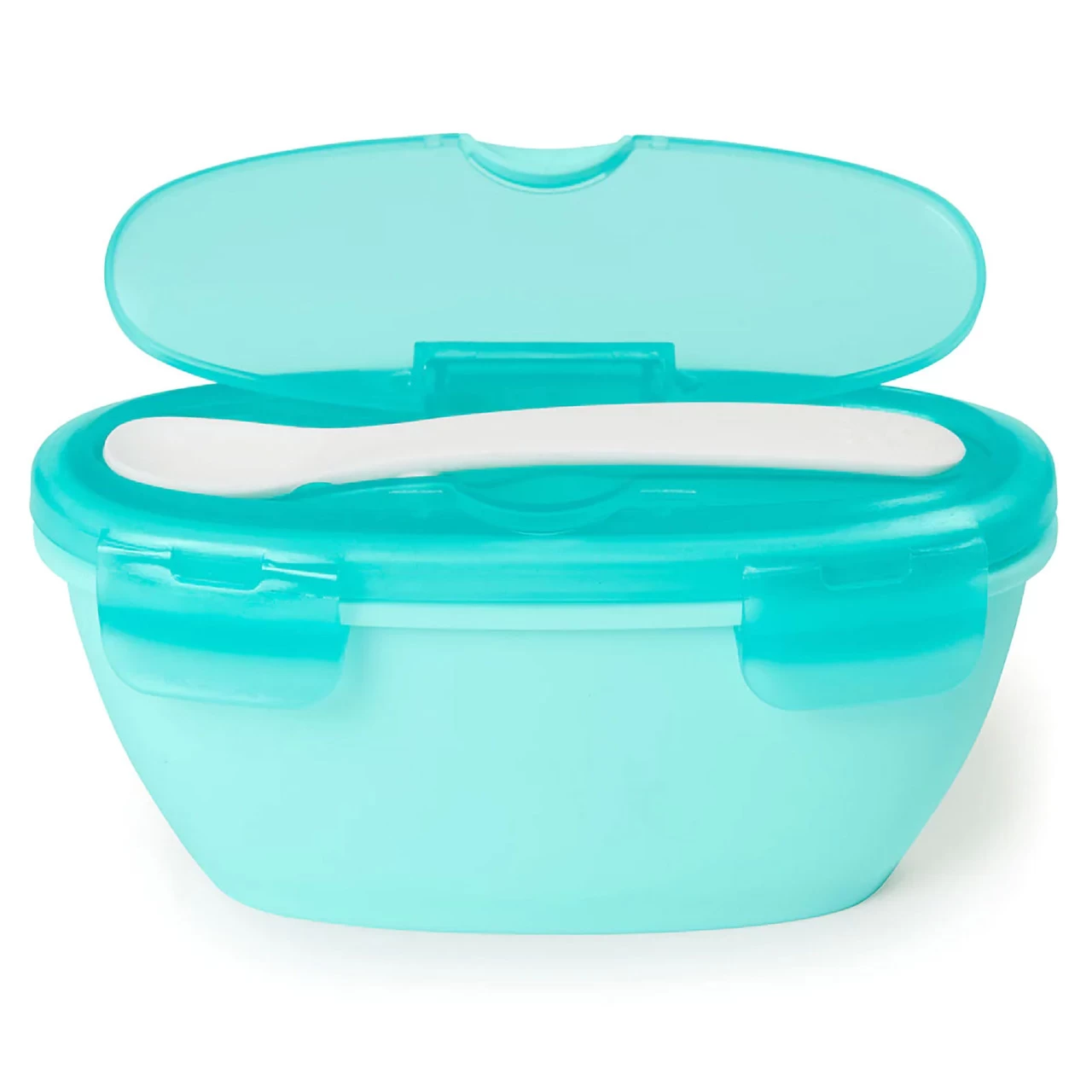 Skip Hop Easy-Serve Travel Bowl & Spoon - Teal - Image 2