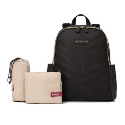 Babymel Gabby Vegan Leather Backpack - Black