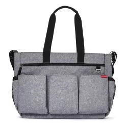 Skip Hop Duo Double Signature Nappy Bag - Heather Grey