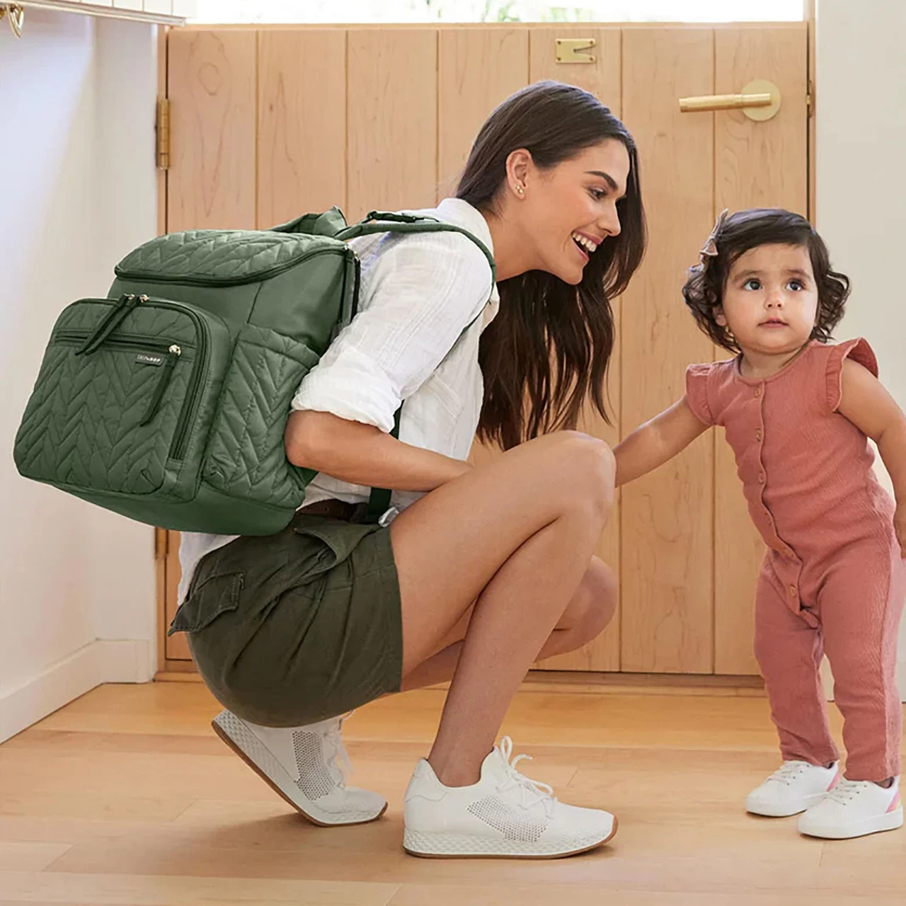 Skip Hop Forma Diaper Backpack - Dark Sage - Image 3